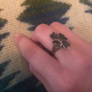 Vintage Four Leaf Clover Adjustable Ring